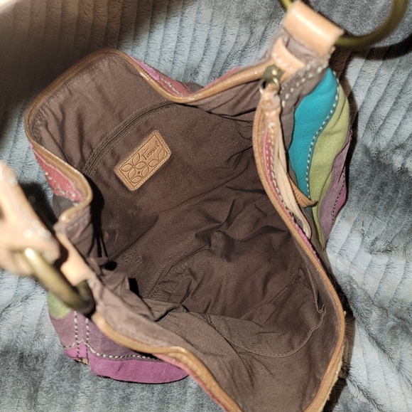 FOSSIL Boho Y2k HOBO Bag Leather/Suede - Picture 3 of 14